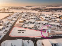 Prodej pozemku pro bydlení, Luka nad Jihlavou, Za Dvorem, 992 m2