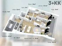 Prodej bytu 3+kk, Třebíč, Tomáše Bati, 98 m2