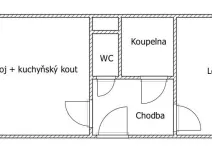 Prodej bytu 2+kk, Jablonec nad Nisou, Skelná, 44 m2