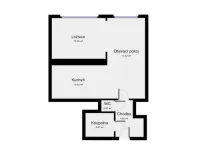 Pronájem bytu 2+kk, Praha, Mráčkova, 45 m2