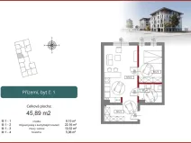 Prodej bytu 2+kk, Stażystów,Bielsko-Biała,Polsko, 45 m2