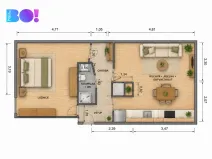 Prodej bytu 1+1, Oznice, 38 m2