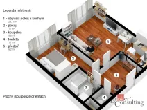 Prodej bytu 2+kk, Králův Dvůr, Popelky Biliánové, 54 m2