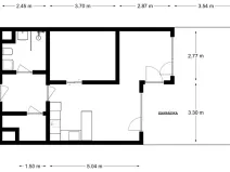 Pronájem bytu 1+kk, Praha - Hlubočepy, náměstí Olgy Scheinpflugové, 49 m2