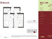 Prodej bytu 2+kk, Praha, Ke Krči, 54 m2