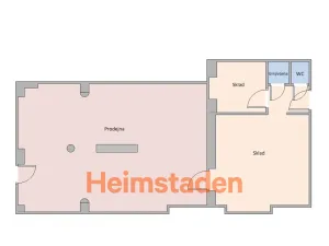 Pronájem obchodního prostoru, Karviná - Nové Město, nám. Budovatelů, 79 m2