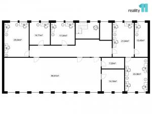 Pronájem kanceláře, Ostrov, Vančurova, 101 m2