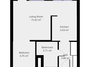 Pronájem bytu 1+kk, Praha - Vokovice, Tobrucká, 38 m2