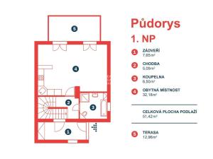 Prodej rodinného domu, Praha - Komořany, Na Homoli, 97 m2