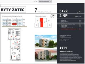 Prodej bytu 3+kk, Žatec, Husova, 69 m2