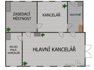 Pronájem kanceláře, Hodonín, Příční, 130 m2