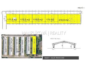 Pronájem skladu, Slavče - Záluží, 1320 m2