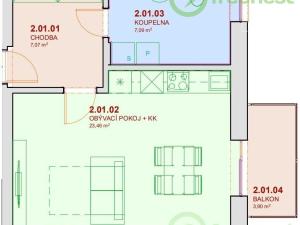 Prodej bytu 1+kk, Opatovice nad Labem, Žákova, 38 m2