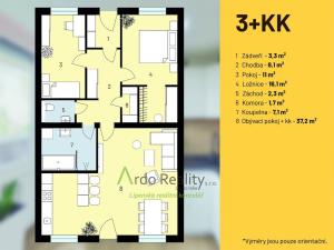 Prodej bytu 3+kk, Frymburk, 87 m2