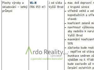 Prodej pozemku pro komerční výstavbu, Vyšší Brod, 110000 m2