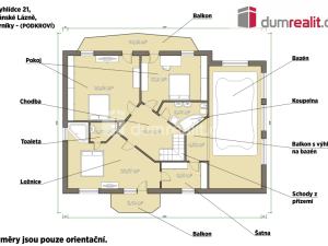 Prodej rodinného domu, Mariánské Lázně - Hamrníky, Na Vyhlídce, 440 m2