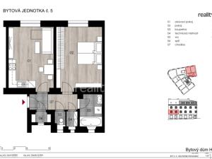 Prodej bytu 2+kk, Praha - Michle, Hanusova, 55 m2