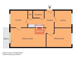 Prodej bytu 3+1, Lutín, Slatinická, 64 m2