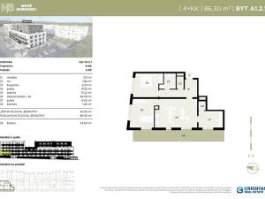 Prodej bytu 4+kk, Kladno, Bohumila Landy, 86 m2
