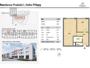 Prodej bytu 2+kk, Velké Přílepy, 60 m2