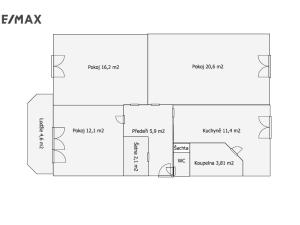 Prodej bytu 3+1, Třebíč - Podklášteří, Račerovická, 81 m2