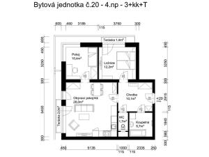 Prodej bytu 3+kk, Lanškroun, 68 m2