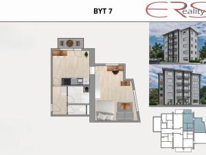Prodej bytu 2+kk, Jablonec nad Nisou, Mládí, 41 m2
