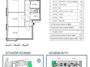 Prodej bytu 3+kk, Kladno, Jaroslava Holečka, 72 m2