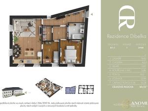 Prodej bytu 3+kk, Trhová Kamenice, Raisovo náměstí, 81 m2