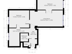 Pronájem bytu 3+1, Praha - Strašnice, Dvouletky, 61 m2
