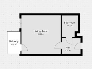 Pronájem bytu 1+kk, Praha - Kyje, Sicherova, 33 m2