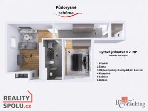 Prodej bytu 2+kk, Svoboda nad Úpou, Maršovská, 55 m2