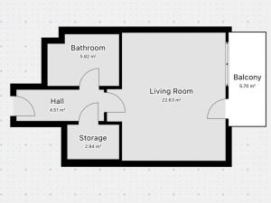 Pronájem bytu 1+kk, Praha - Dolní Měcholupy, Kardausova, 35 m2