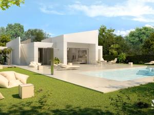 Prodej rodinného domu, Moderne frei stehende Villa mit Pool in Mar Menor, Španělsko, 205 m2