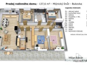 Prodej rodinného domu, Červená Voda - Mlýnický Dvůr, 132 m2