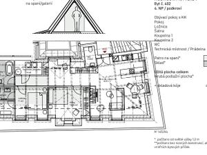 Pronájem bytu 4+kk, Praha - Malá Strana, Nosticova, 118 m2