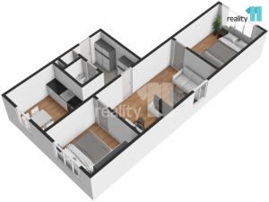 Prodej bytu 3+1, Chodov, Obránců míru, 59 m2