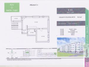 Prodej bytu 2+kk, Rakovník - Rakovník II, Nad Nemocnicí, 53 m2