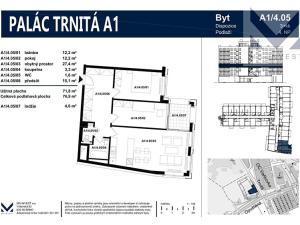 Prodej bytu 3+kk, Brno, Trnitá, 72 m2