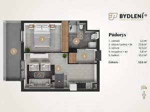 Prodej bytu 2+kk, Teplice, Novoveská, 57 m2