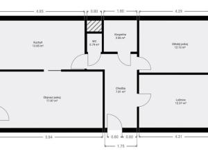 Prodej bytu 3+1, Praha - Újezd nad Lesy, Žherská, 68 m2