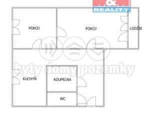 Prodej bytu 2+1, Chomutov, Pod Břízami, 61 m2