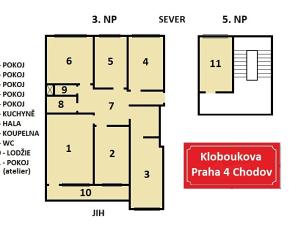 Prodej bytu 5+1, Praha - Chodov, Kloboukova, 115 m2