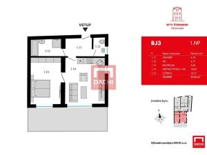 Prodej bytu 2+kk, Šternberk, 47 m2