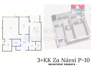 Prodej bytu 3+kk, Praha - Záběhlice, Za návsí, 65 m2