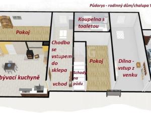 Prodej rodinného domu, Vrbatův Kostelec, 80 m2