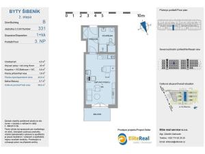 Prodej bytu 1+kk, Olomouc, Třída Jiřího Pelikána, 33 m2