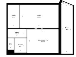 Prodej bytu 2+kk, Brno - Medlánky, V Újezdech, 58 m2