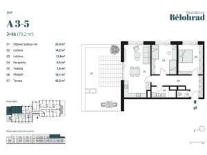 Prodej bytu 3+kk, Lázně Bělohrad, 79 m2