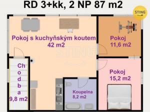 Prodej rodinného domu, Hodonín, Husova, 62 m2